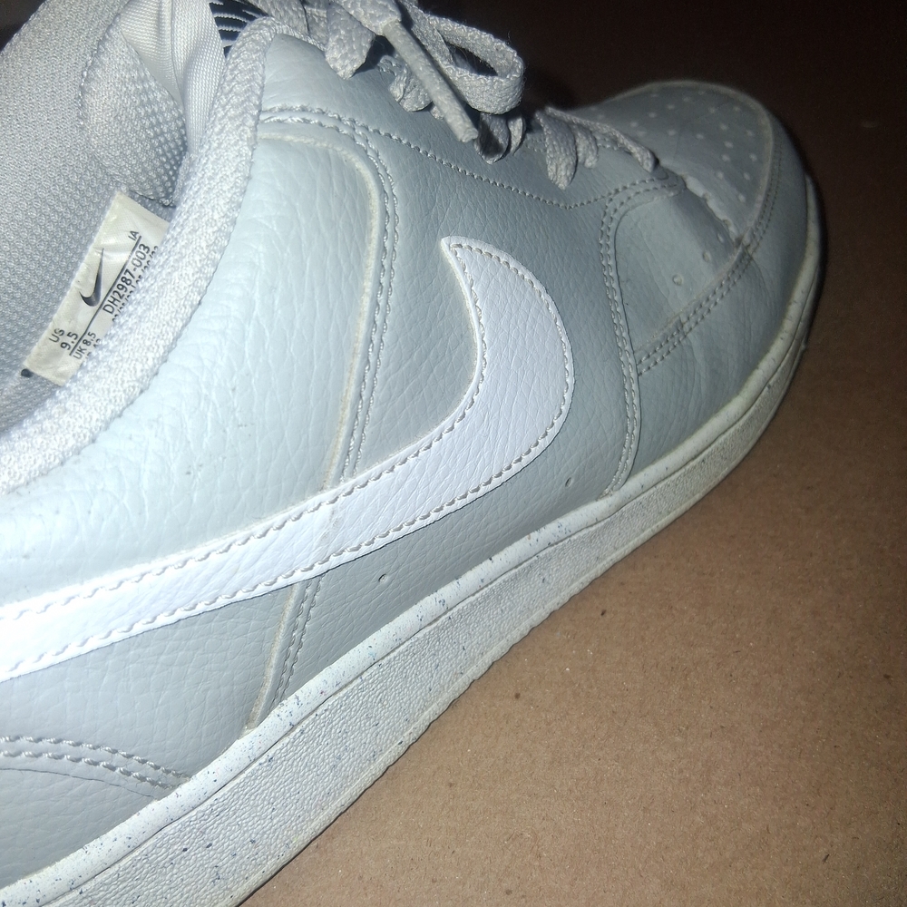 Nike Court Vision Men's Gray and White Sneakers - Picture 2 of 6